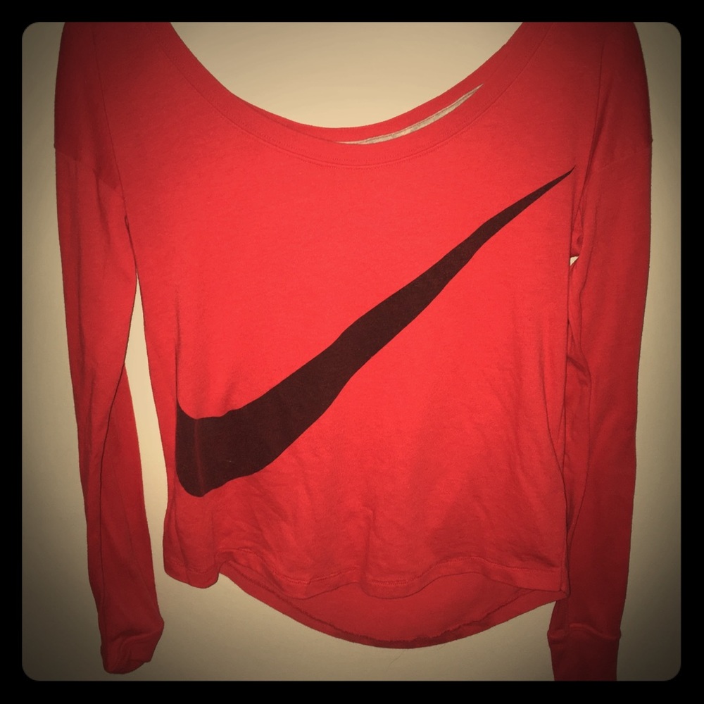 Red nike shirt